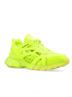 Balenciaga Track 2.0 Neon Yellow Rare Clear Sole Sneakers Men’s 12